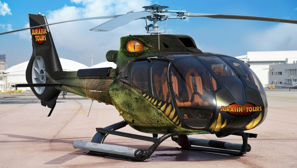 Jurassic Chopper Wrap Design by Anthony Colonna