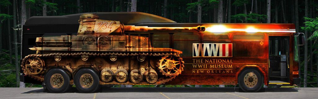 WWII Museum Wrap Design by Anthony Colonna